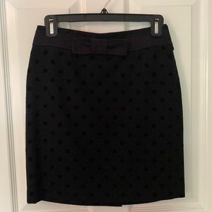 Loft polka dot skirt